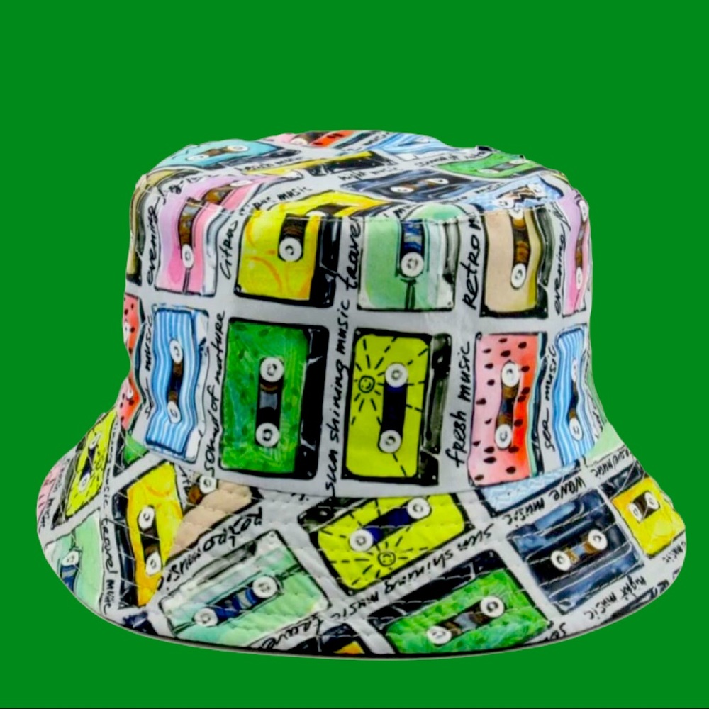 Old School Tape bucket hat